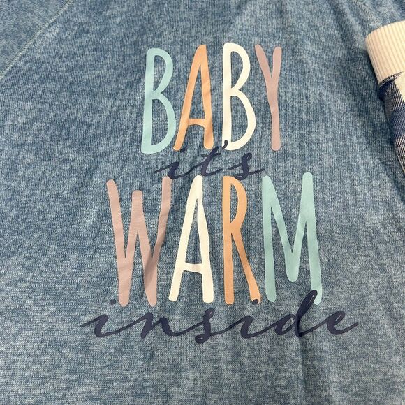 Jaclyn Intimates "Baby it's Warm Inside" Boy's 2 Pcs Pajama Set Christmas Large - Picture 3 of 13